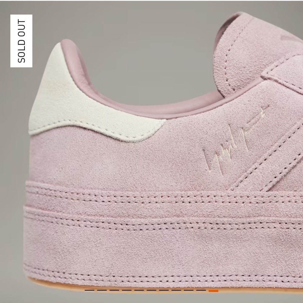 New Y-3 Yoji Yamamoto for Adidas Pink Suede Gazelle in Magic Mauve Alumina - Picture 11 of 16